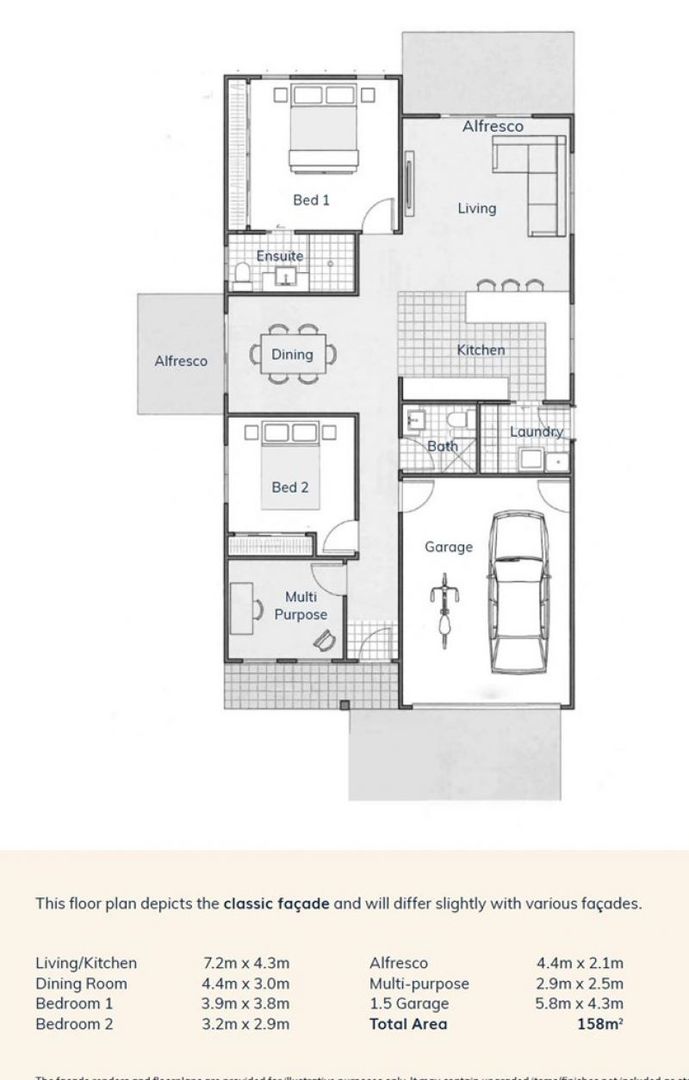 This functional home features ample space.