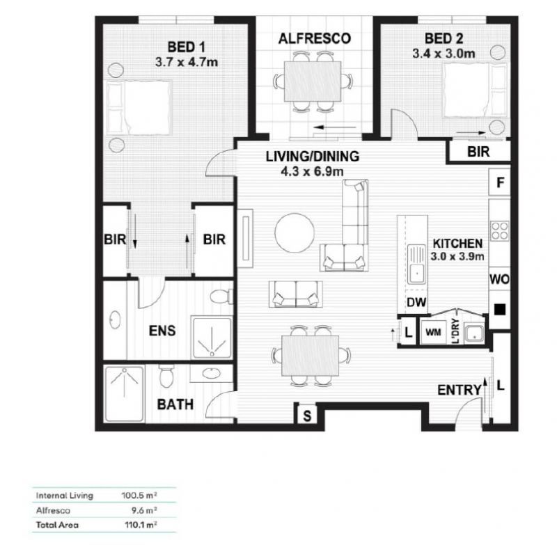 Spacious Living, Second Floor Position