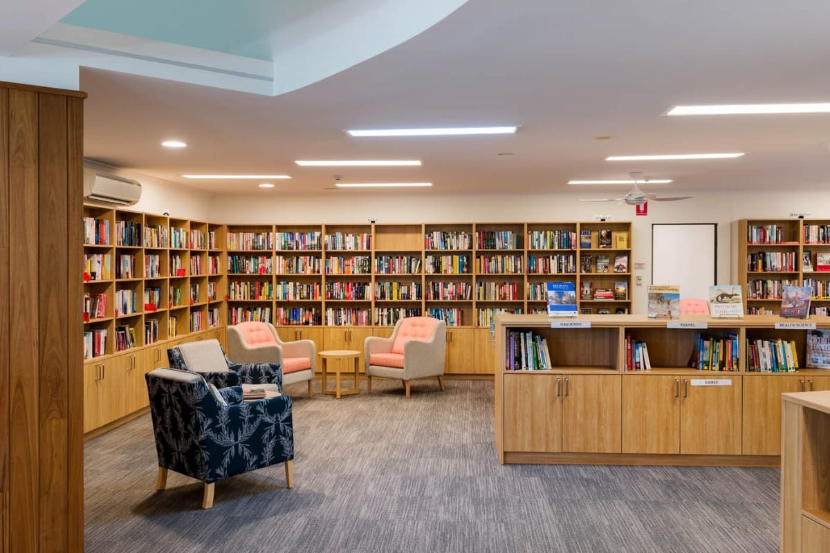 Retirement living amid serene landscapes and architectural elegance