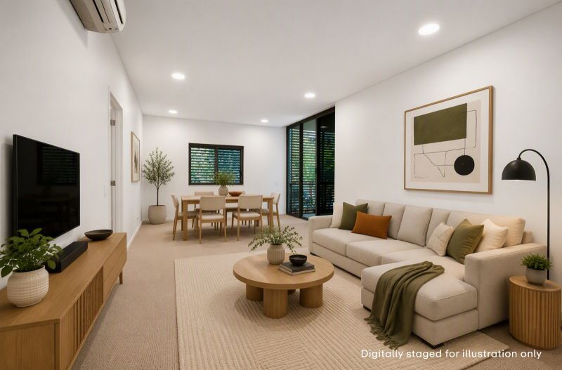 Light-Filled Beachside Apartment with North-Facing Balcony