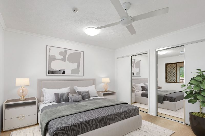 Two-bedroom apartment with spacious private patio