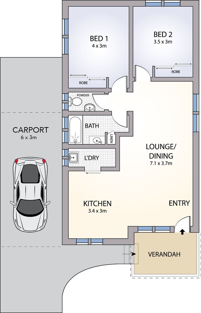 Immaculate like new home with large kitchen and alfresco area