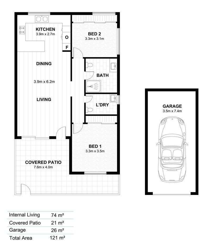 Private Villa with Patio in Quiet Village Pocket