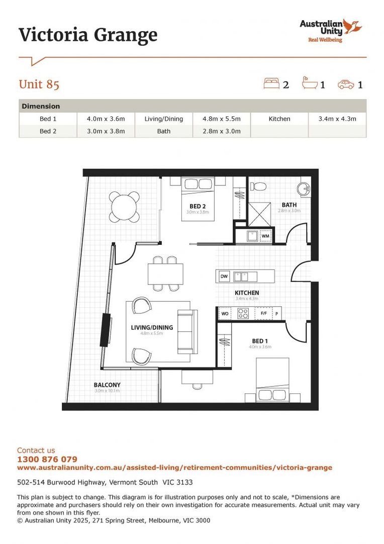 Stylish Retirement Living that perfectly balances comfort, convenience, and style.