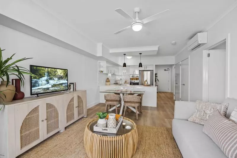 Relaxed bayside living in a two-bedroom apartment