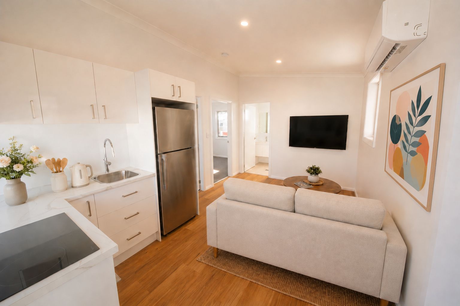 The Autumn is a two-bedroom home designed for effortless, low-maintenance living.