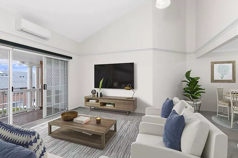 Perfectly located, renovated unit with easy ramp access and lovely district views.