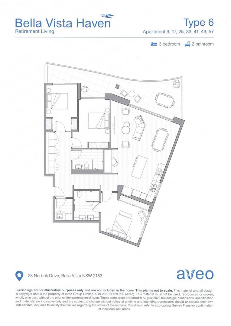 Spacious Three-Bedroom Apartment with a Private Balcony