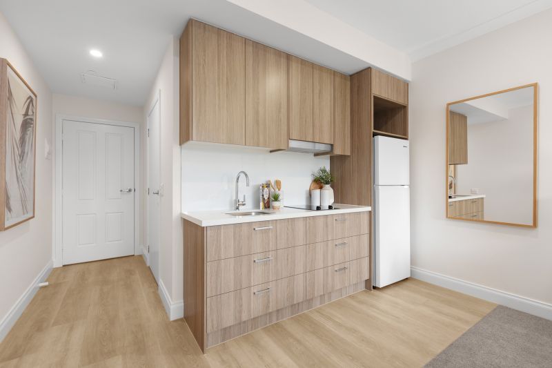 North-facing studio apartment with private juliet balcony