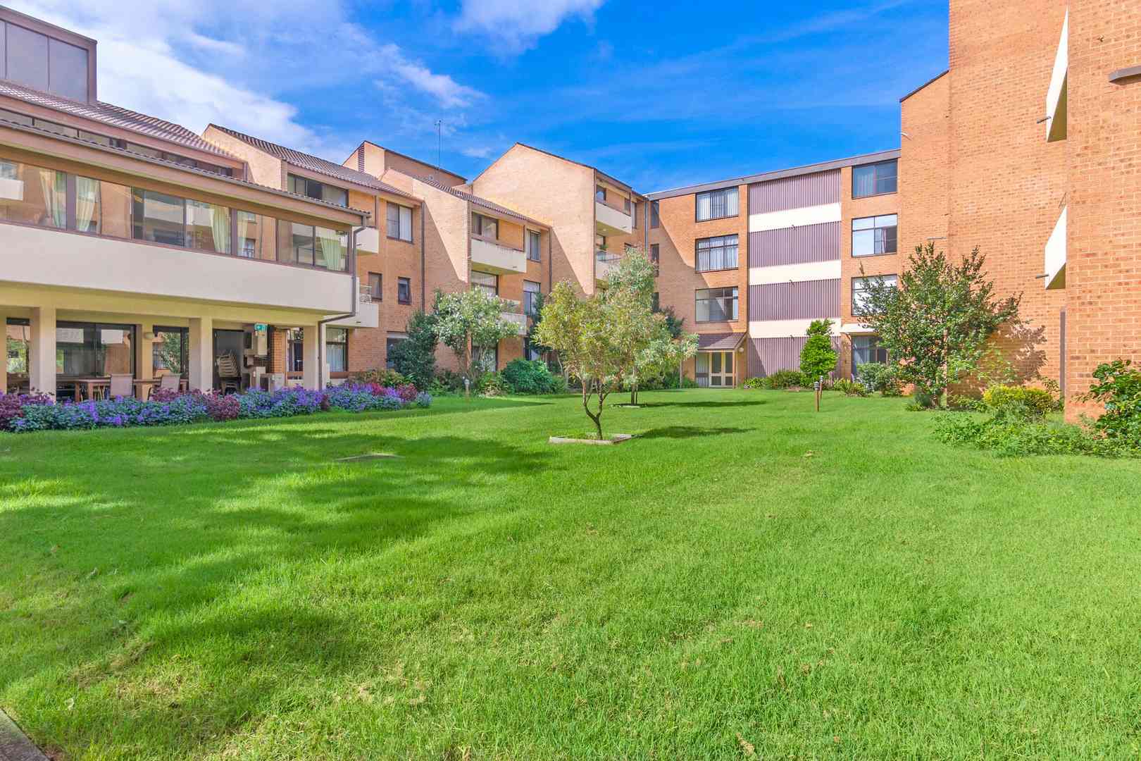 North-facing home with garden views