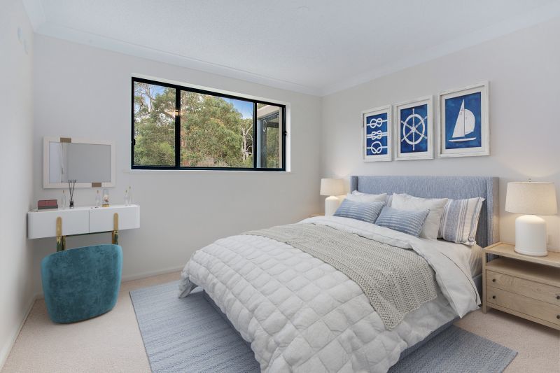 Stunning water view from double balcony apartment