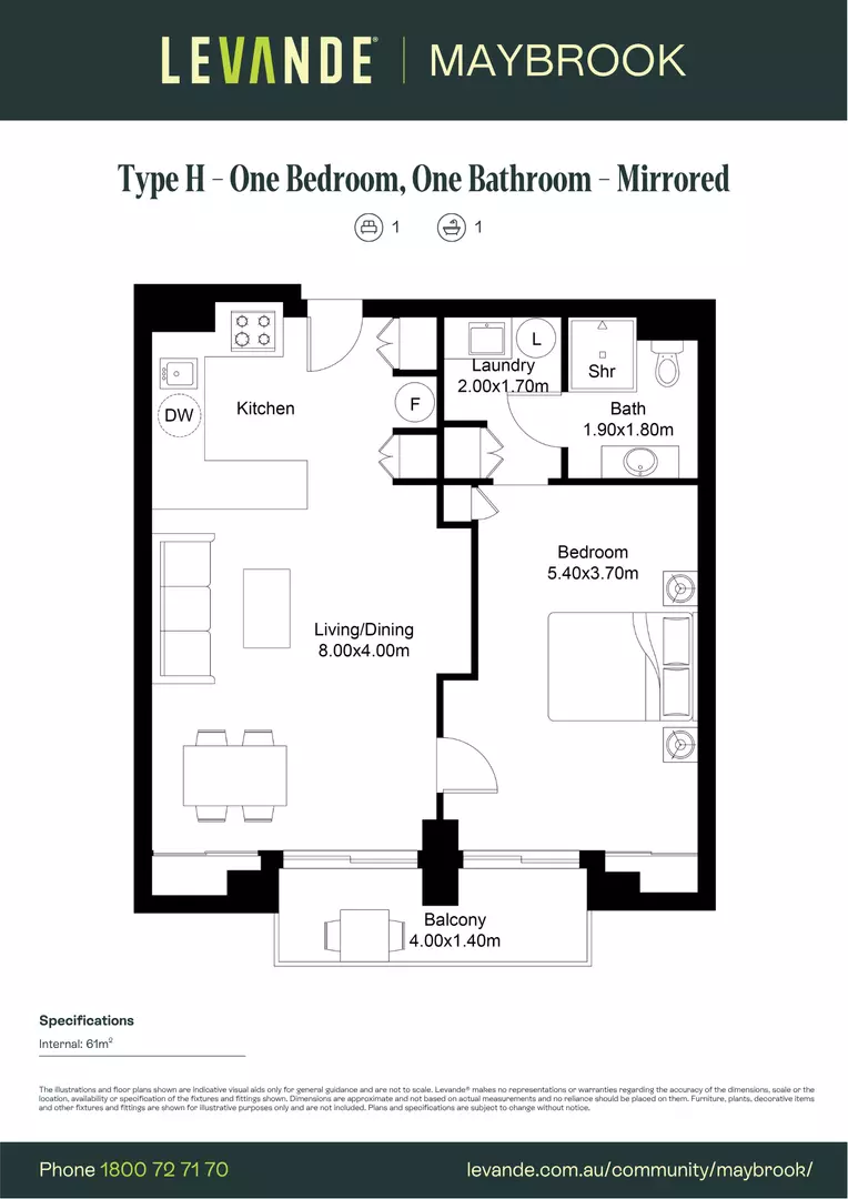 One Bedroom | Unit 310