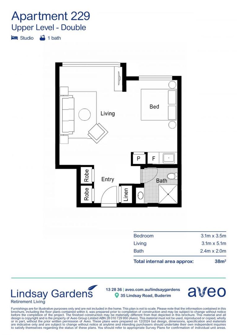 Spacious studio designed for everyday ease