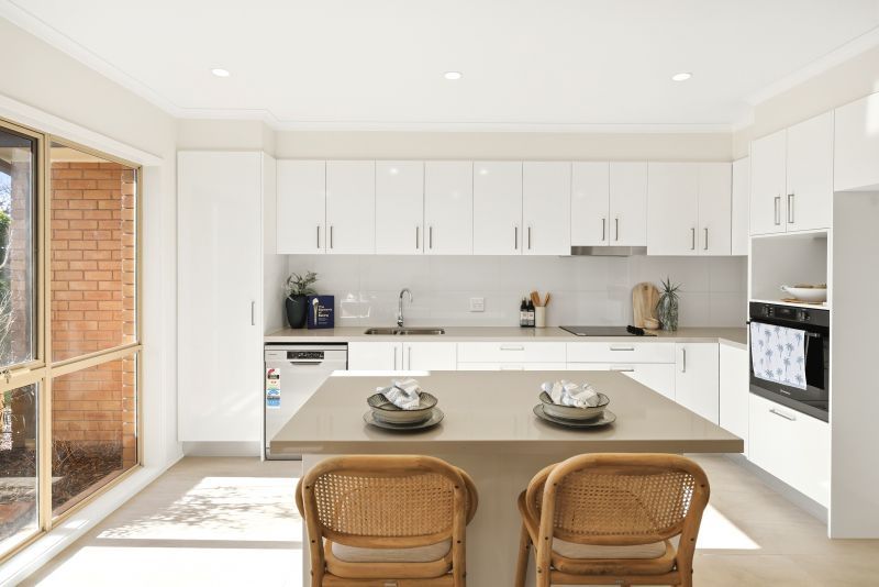 Rare north-facing corner home with garden views