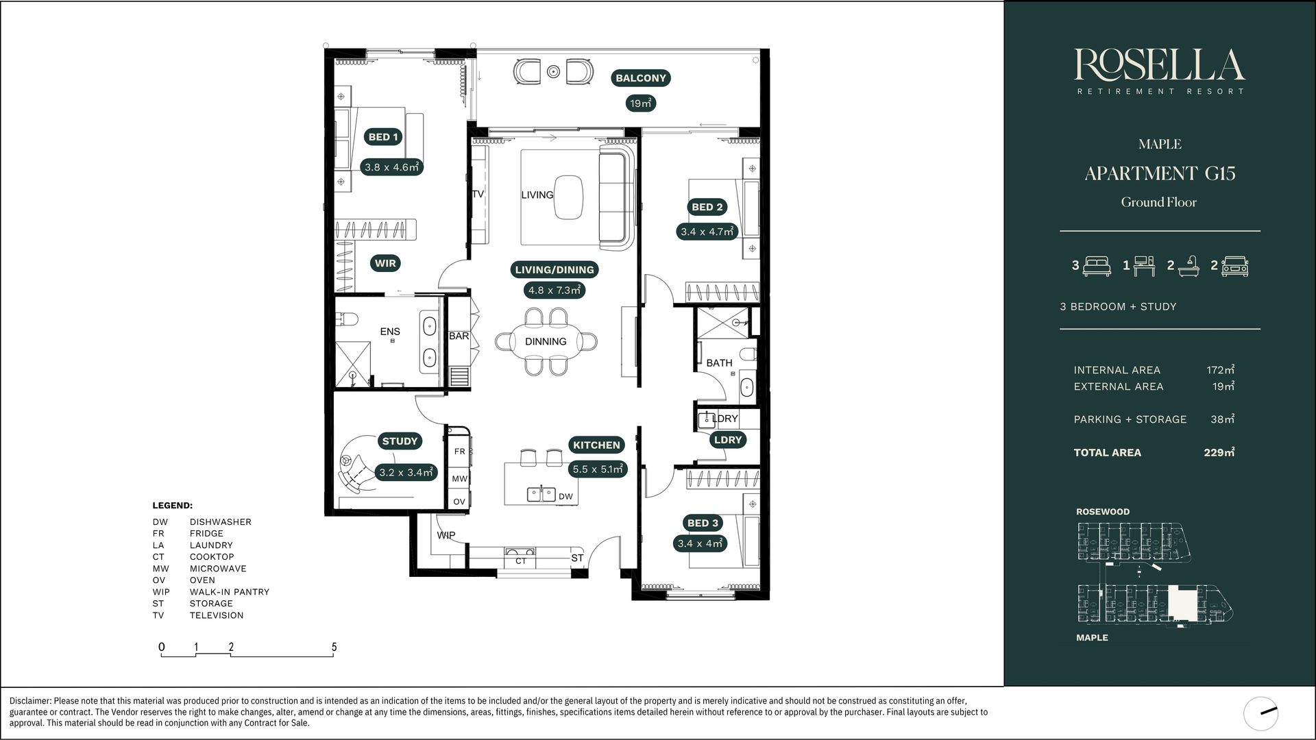 House-Like 3 Bedroom Retirement Apartment in Dural