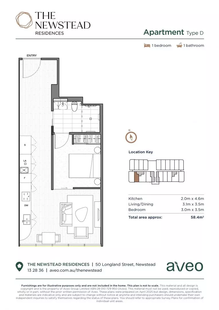 One-bedroom apartment in prime location