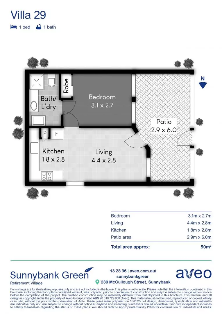 One-bedroom villa with perfect outlook