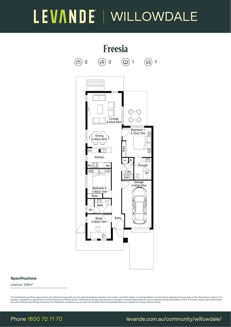 Two Bedroom + Study | Villa 302