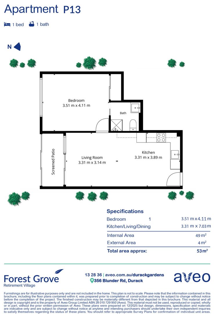 Easy living - 1 bedroom apartment