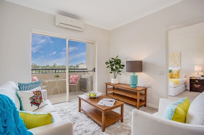 Sunny and bright assisted living apartment