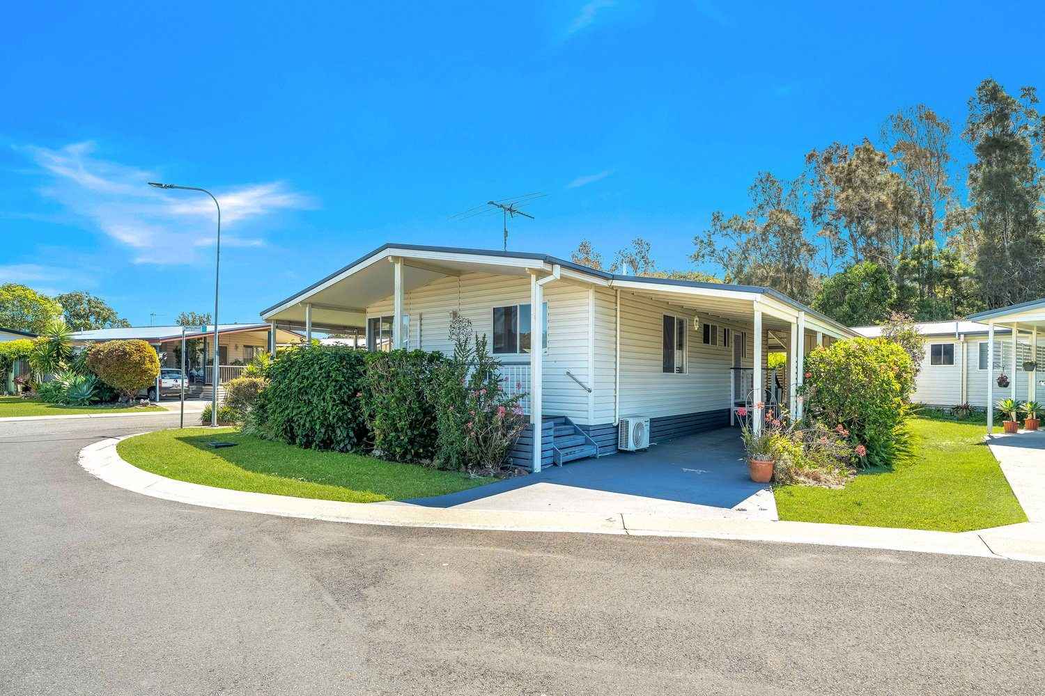 Large Corner Block with Dual Carports
