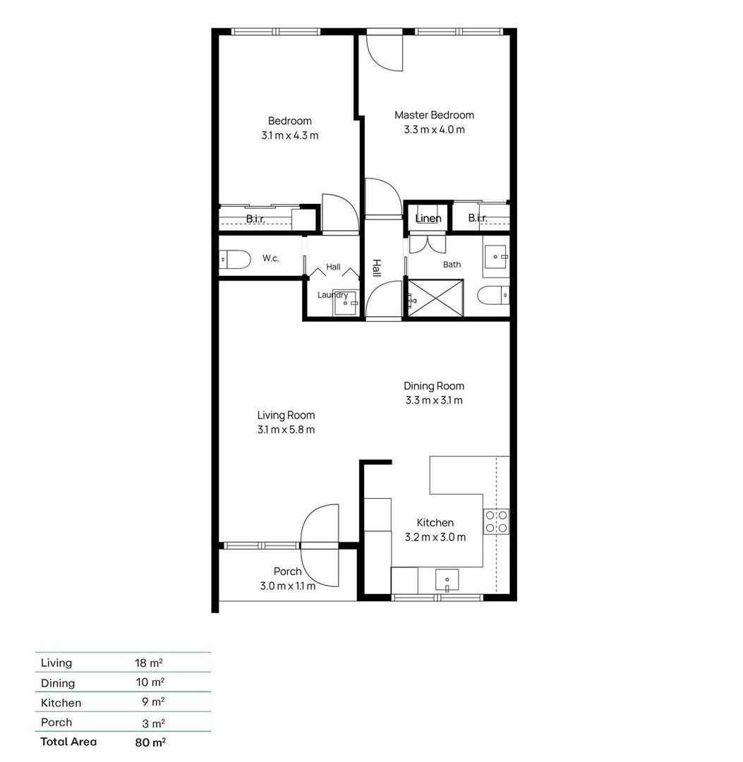 Totally upgraded Unit with Garden Outlook