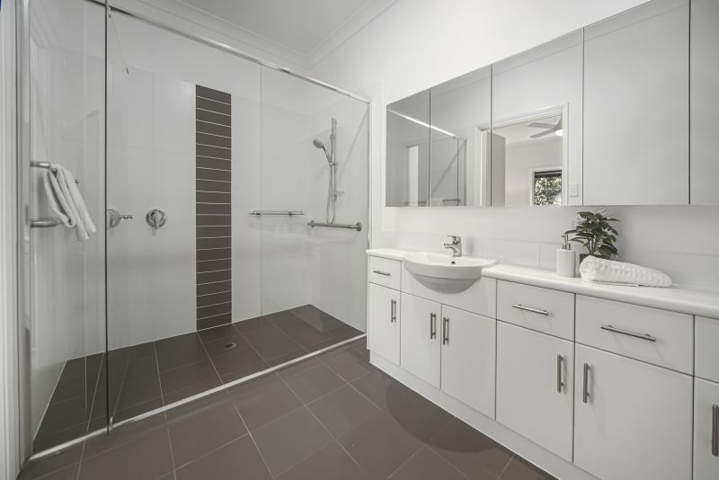 Modern villa with water views