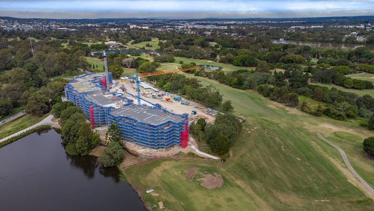 Construction underway at Aura's Somerset project at Brisbane’s Indooroopilly Golf Course