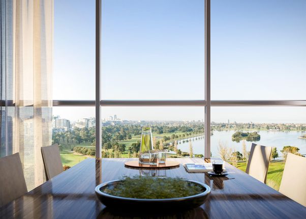 View from an apartment at The Grace project in South Melbourne