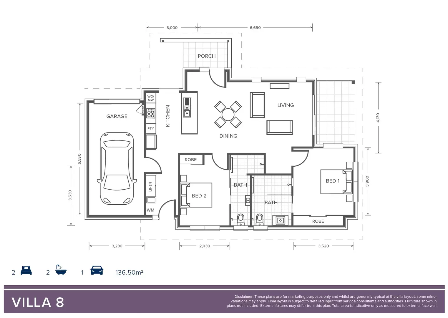 Villa 8 'Thorne' Design