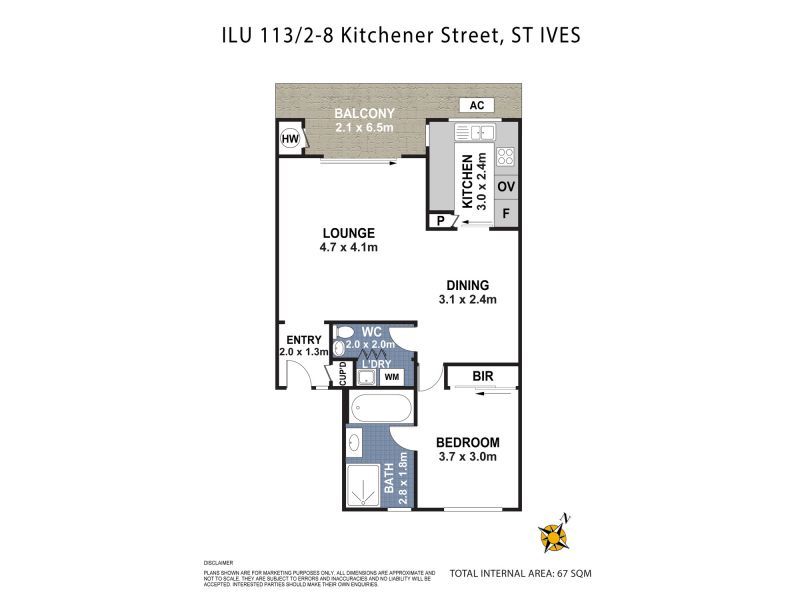 Unit located in a great location