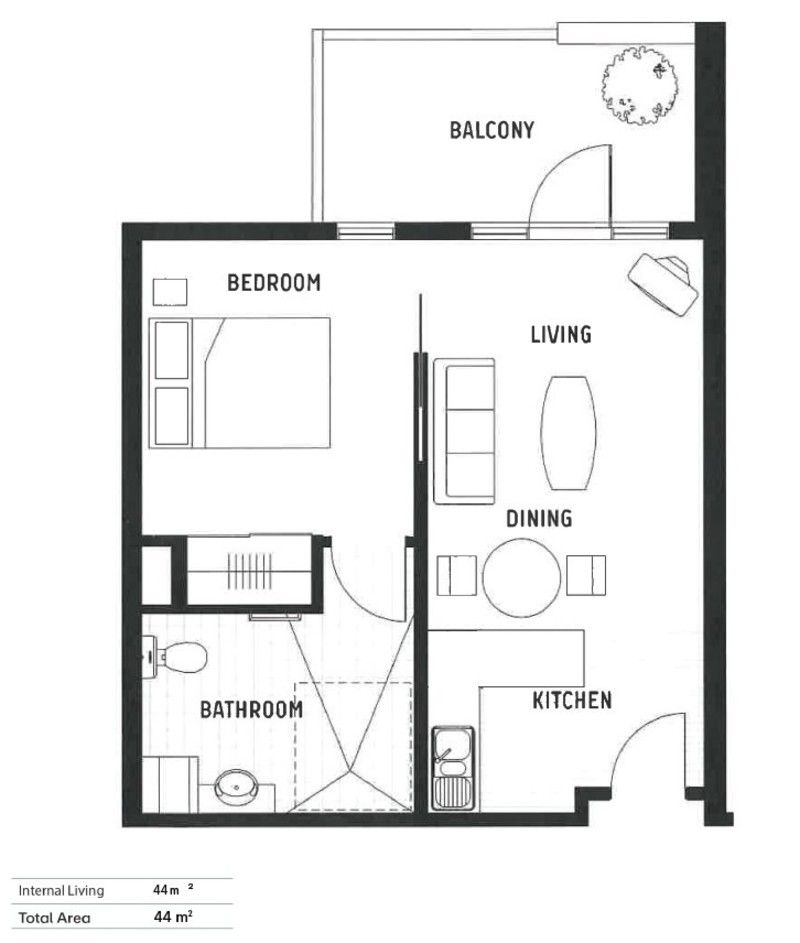 Freshly Renovated with Leafy Balcony Views