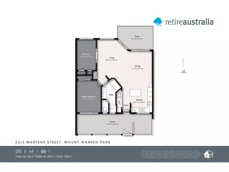 Affordable retirement living in the heart of the Noyea Riverside community.
