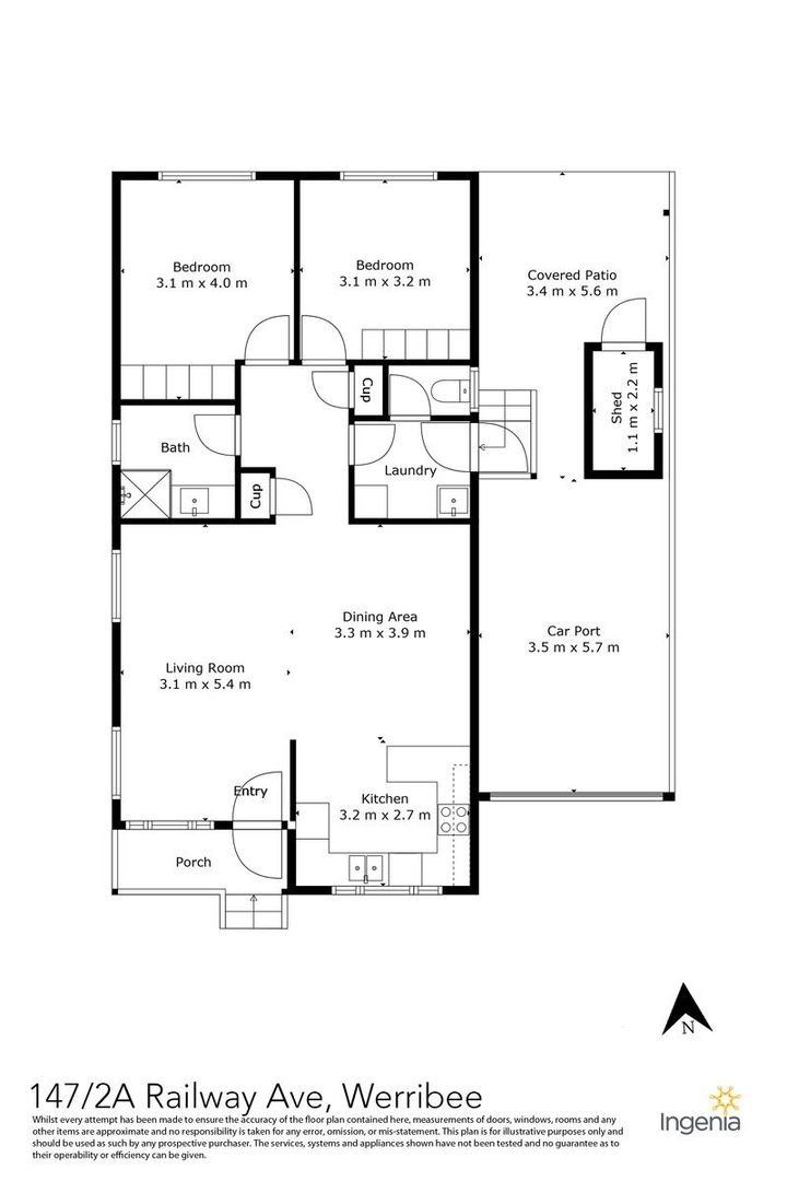Newly Renovated- Cosy 2 Bedroom Home