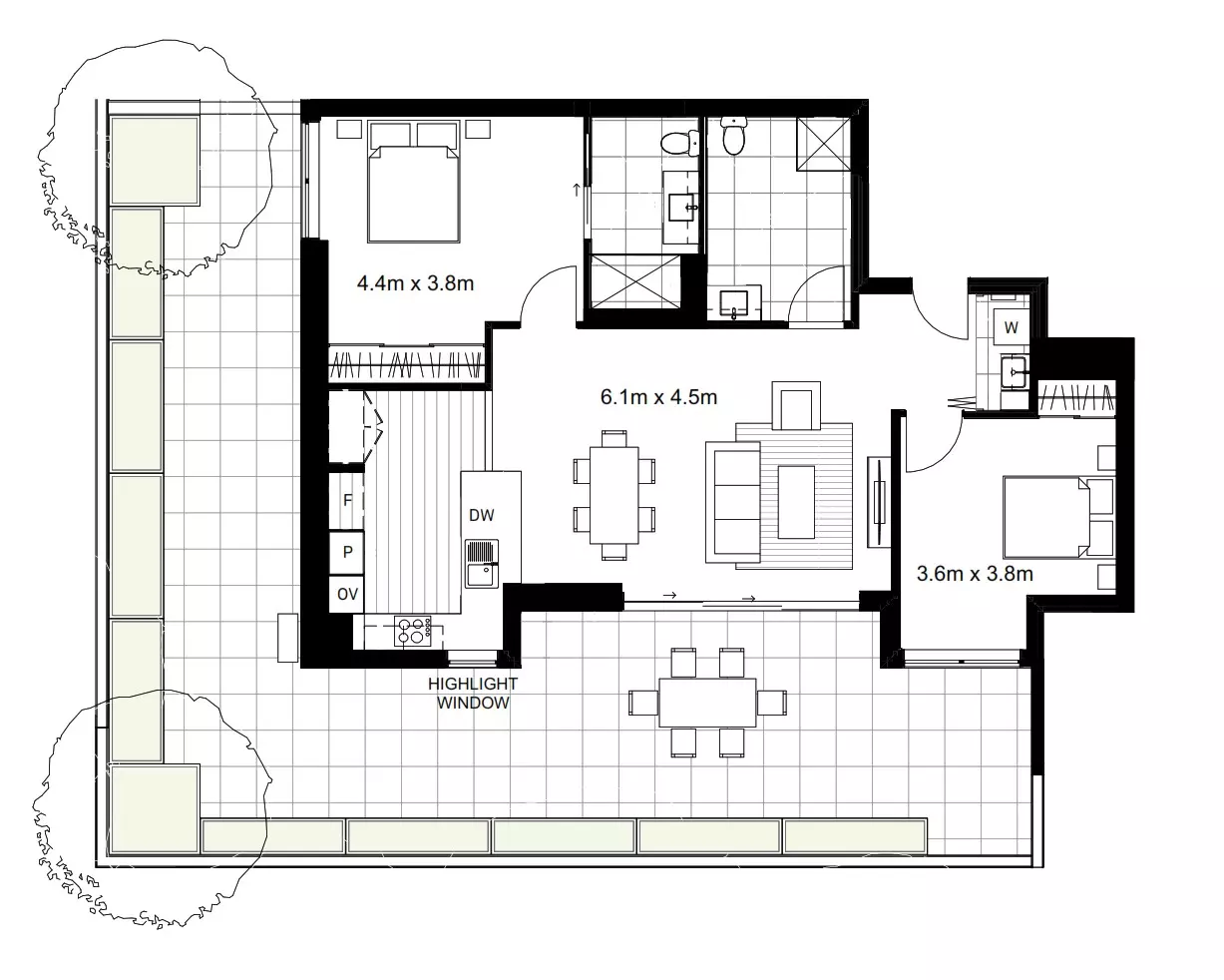 SOLD - Brand new stunning courtyard apartment, ready to move in now