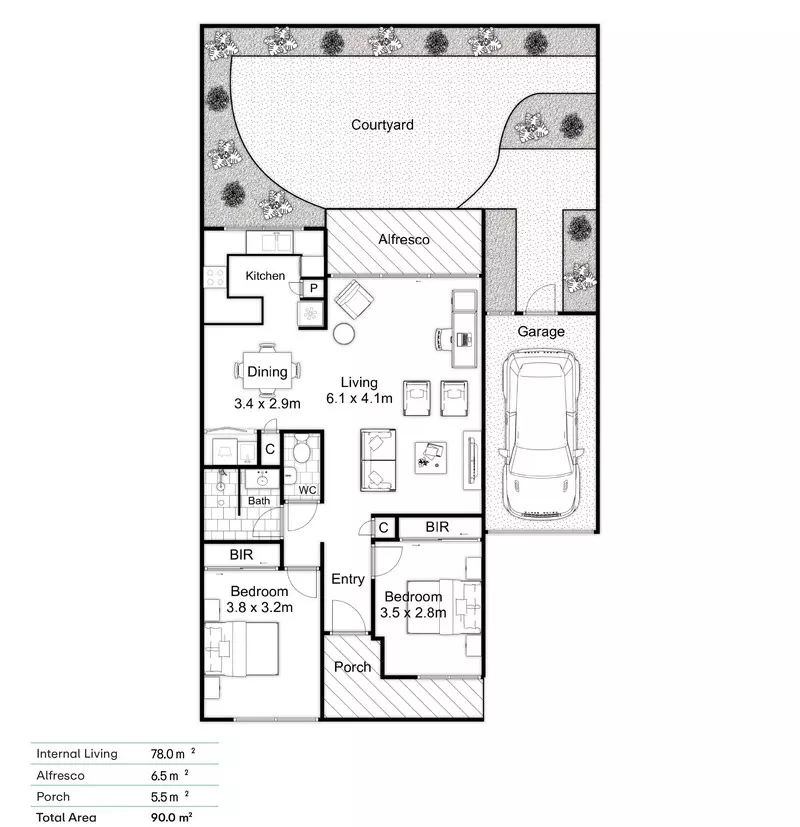 Quiet, Spacious, Exceptionally Positioned