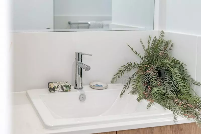 light-filled 2 bed home with skillion roof