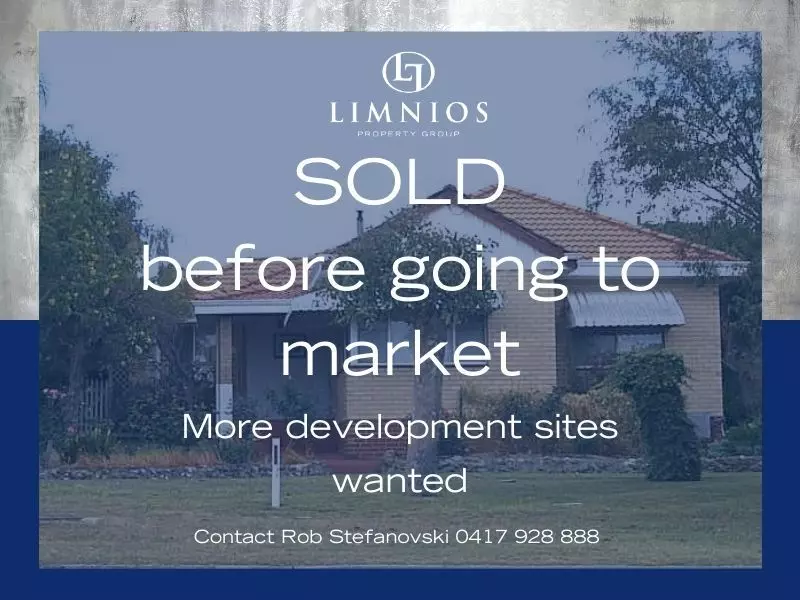 Development Site SOLD Prior To Market!