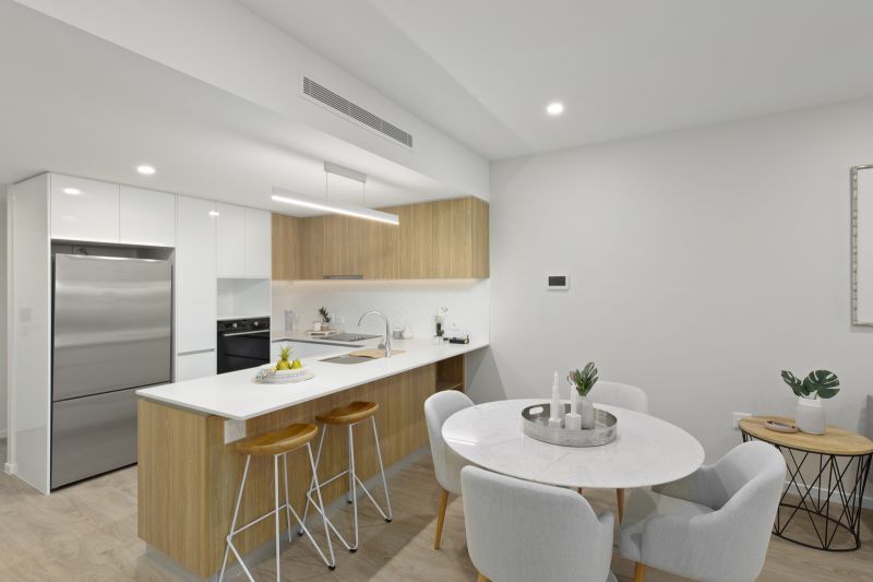 Lower open-plan two-bedroom apartment