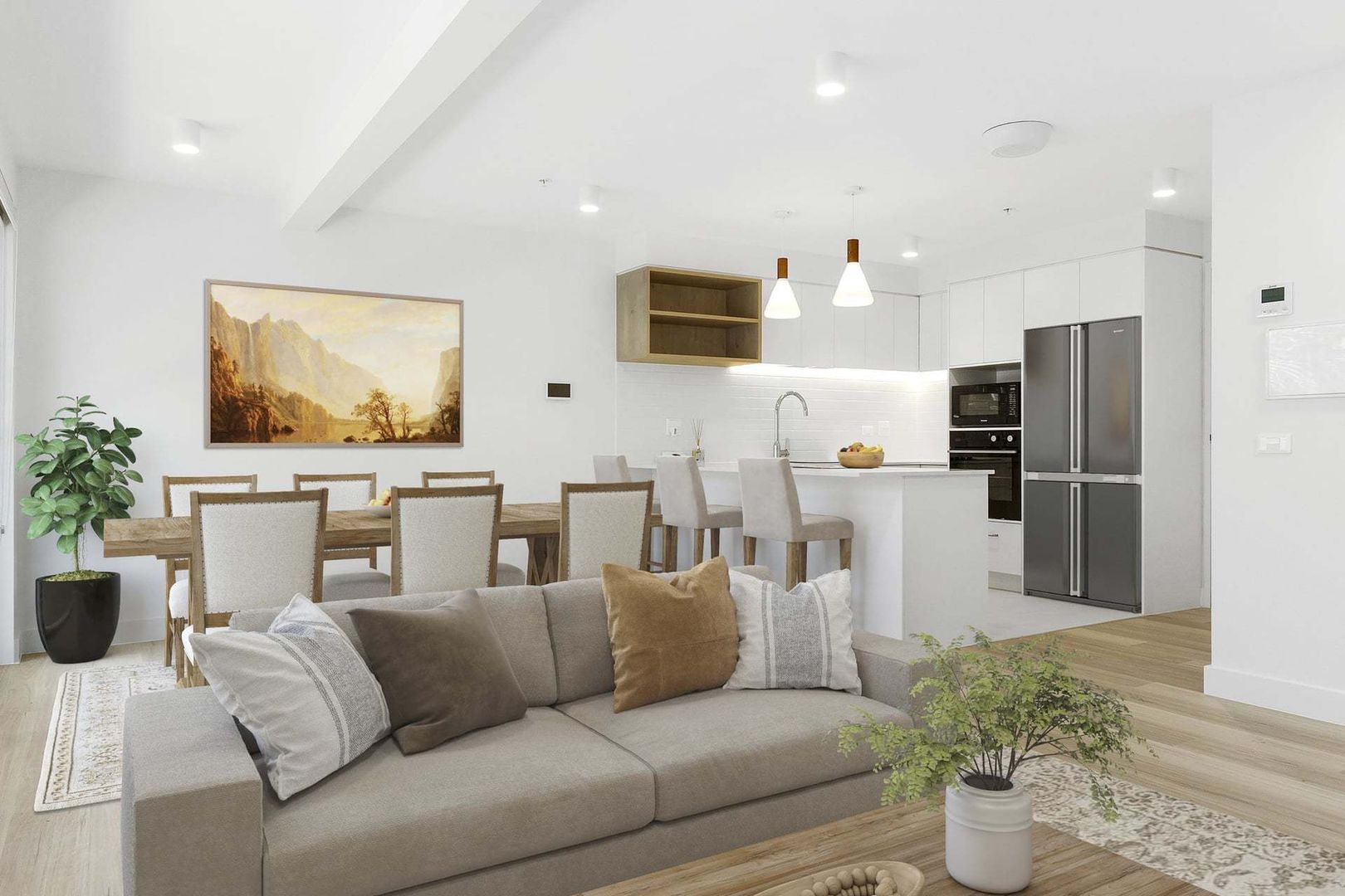Stunning new two-bedroom apartment with stylish interiors