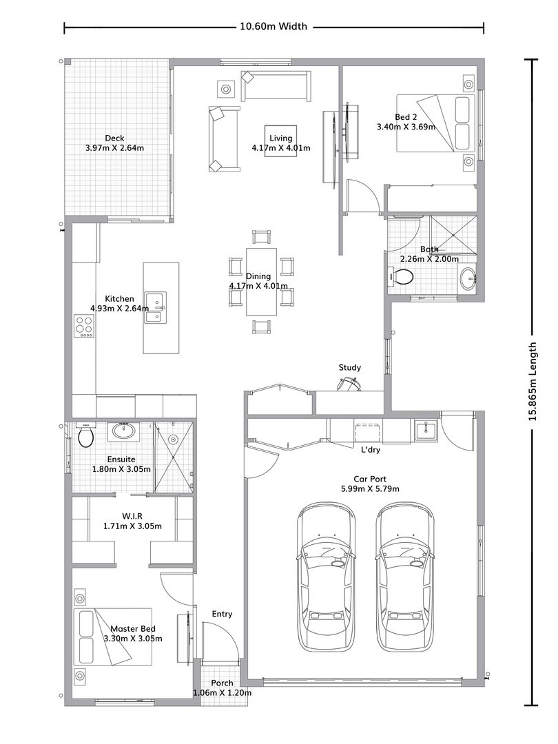 Modern design with contemporary luxuries