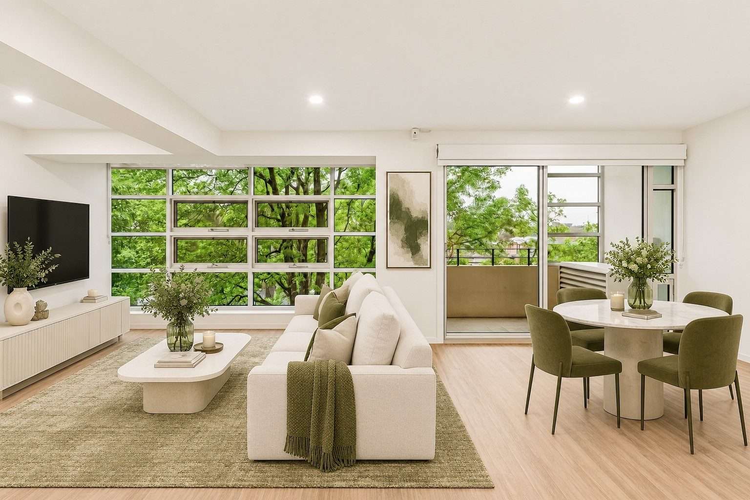 South Facing one-bedroom apartment