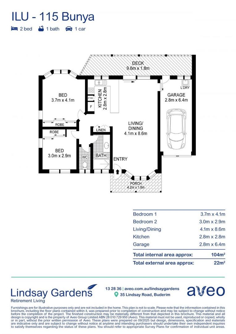 2 bedroom villa - space, privacy and nearby Buderim village
