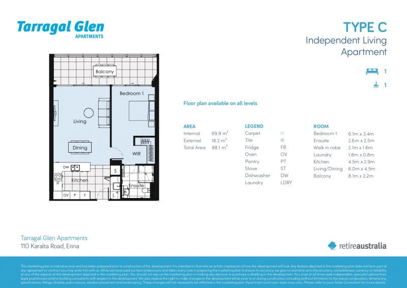 Premium independent apartment living