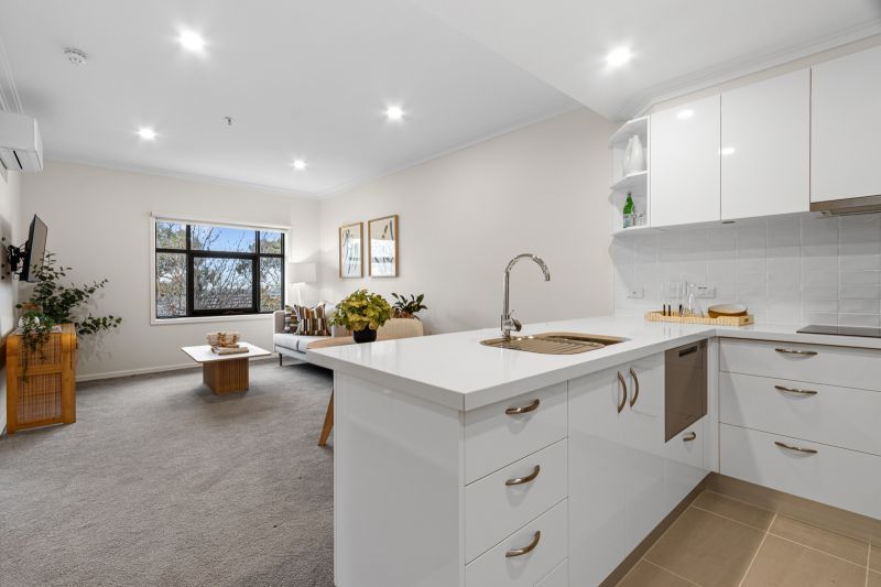 Tranquil courtyard views from the second level