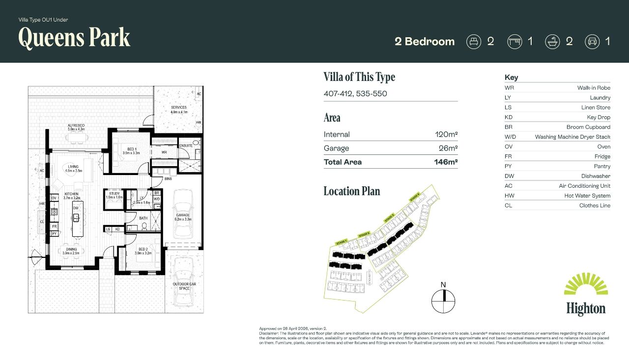 Two Bedroom Queens Park Villa - Coming Soon