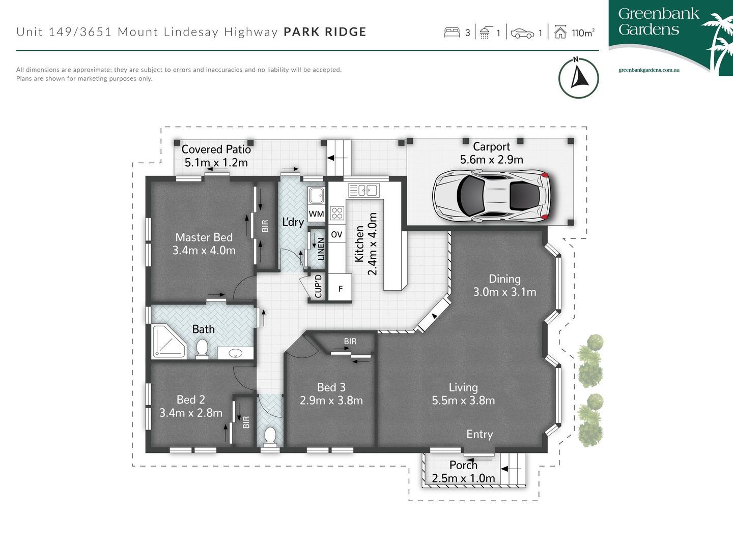 Beautiful 3-bedroom Home - GREENBANK GARDENS