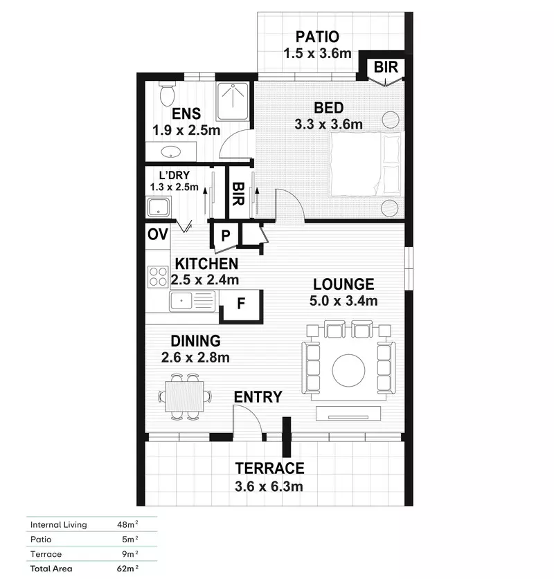 Ground-Floor Retreat with Private Terrace