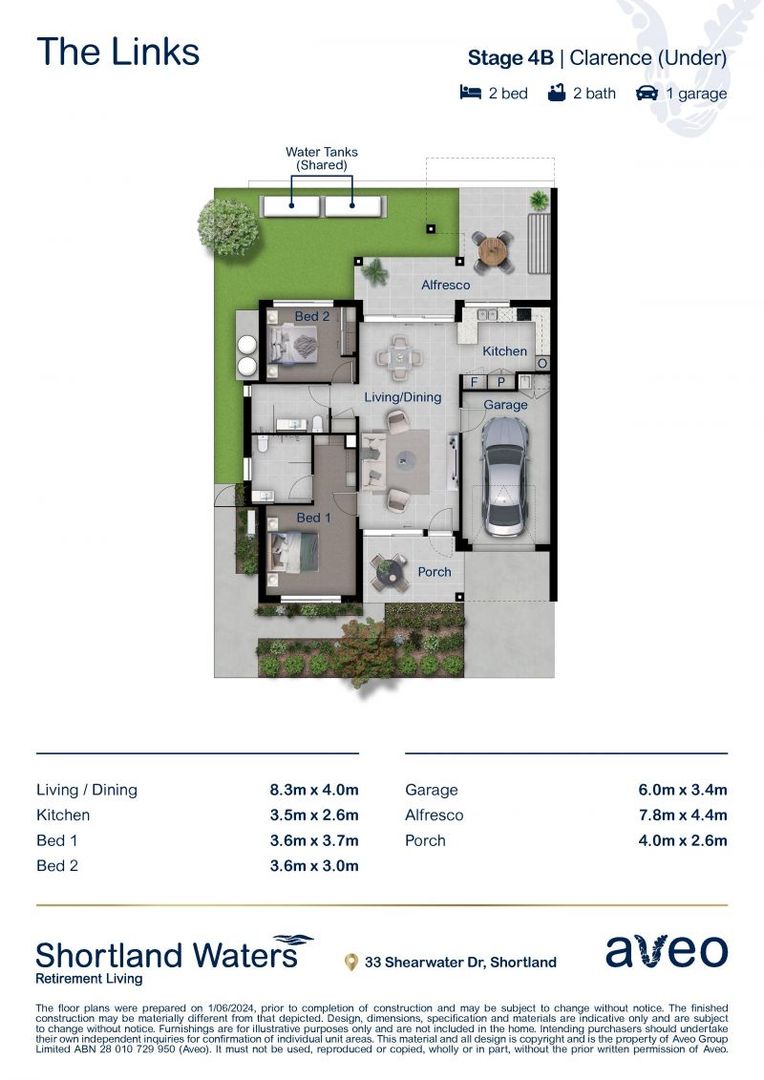 Expansive views of Shortland Waters golf course