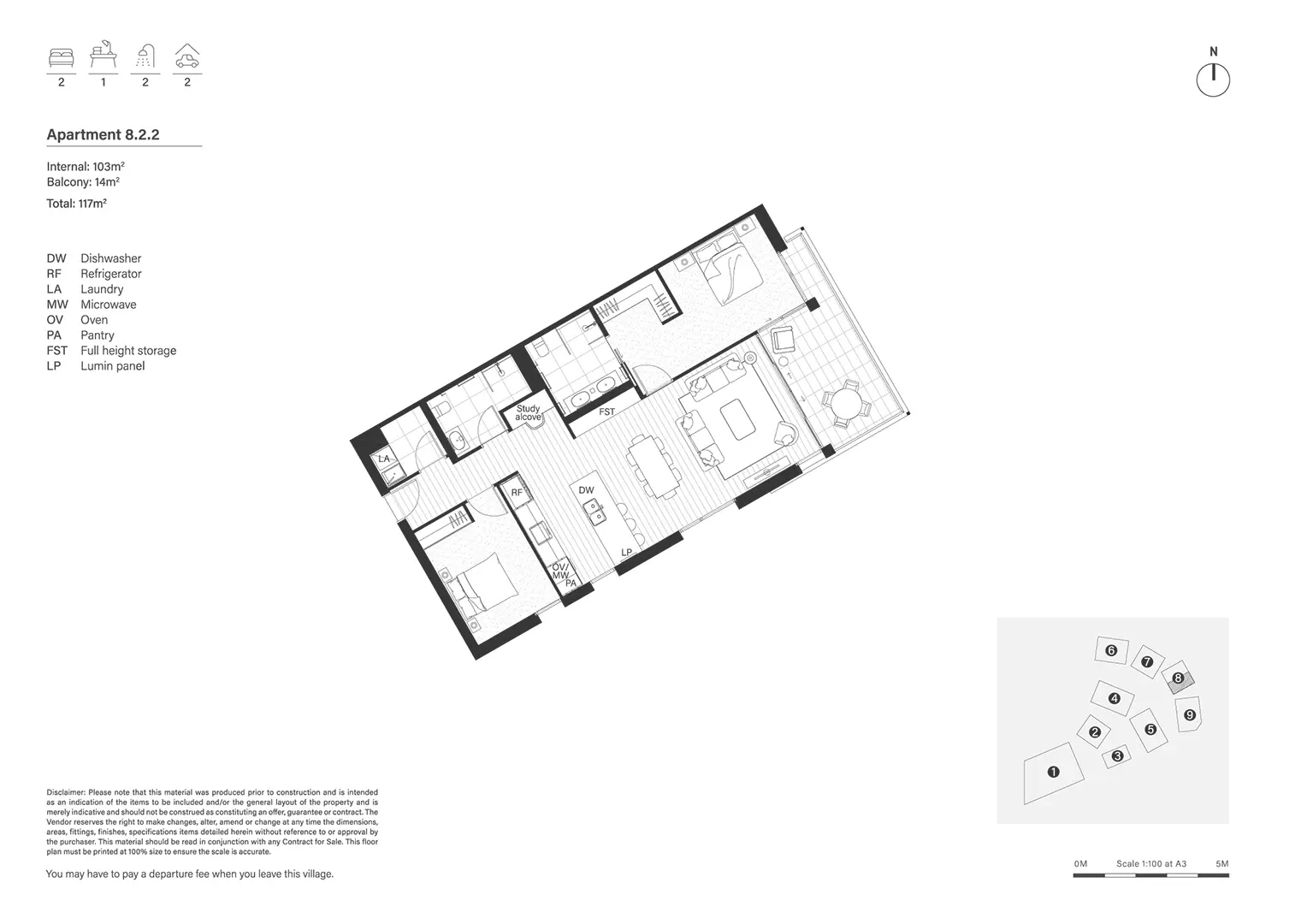 Apt 822 - First floor sanctuary with sweeping views 